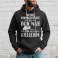 Funny Pool Billiards Slogan Never Underestimate An Old Man Gift For Mens Hoodie Gifts for Him