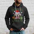 Rhodesian Ridgeback Santa Hat Ugly Christmas Sweater Hoodie Gifts for Him