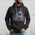 Funny Stay Positive Shark Beach Motivational Quote Hoodie Gifts for Him