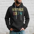 Funny Vintage Born In 1974 Retro 45Th Birthday Gifts Hoodie Gifts for Him