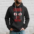 Funny Warning I Quit Smoking Scary Angry Monster Eyes Hoodie Gifts for Him