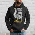 Funny Worlds Silliest Goose On The Loose Hoodie Gifts for Him