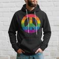 Gay Pride Lgbtq Peace Love 60S 70S Groovy Hippie Hoodie Gifts for Him