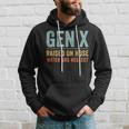 Gen X Raised On Hose Water And Neglect Retro Generation X Hoodie Gifts for Him