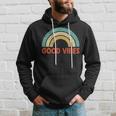 Good Vibes Only Funny Positive Inspirational Retro Hoodie Gifts for Him