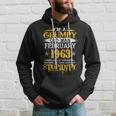 Grumpy Old Man Born In February 1963 57Th Birthday Hoodie Gifts for Him