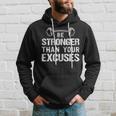 Gym Motivational Quote Bodybuilding Weightlifting Exercise Hoodie Gifts for Him