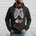 Halloween Pregnancy Dad Donut Baby Pregnant Skeleton Costume Hoodie Gifts for Him