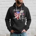 Happy 4Th Of July Independence Day With Trex Dinosaur Hoodie Gifts for Him