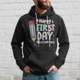 Happy First Day Lets Do This Welcome Back To School Tie Dye Hoodie Gifts for Him