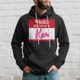 Hello My Name Is Ken Halloween Name Tag Personalized Hoodie Gifts for Him