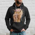 Highland Cattle Lover Cow Calf Farm Love One Another Cute Hoodie Gifts for Him