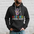 Hispanic Heritage Month Hand Flag Root Latino Hoodie Gifts for Him