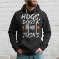 Hogs Dogs And Tusks Hog Removal Hunter Hog Hunting Hoodie Gifts for Him