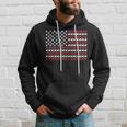 Husky Dog American Flag Patriotic 4Th Of July Hoodie Gifts for Him
