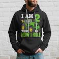 I Am 2 This Is How I Roll Two Years Old Tractor 2Nd Birthday Hoodie Gifts for Him