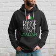 I Cant Keep Calm Im Italian Funny Roots & Heritage Design Hoodie Gifts for Him