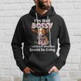 Im Not Bossy I Just Know What You Should Be Doing Cow Hoodie Gifts for Him