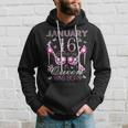 On January 16Th A Queen Was Born Aquarius Capricorn Birthday Hoodie Gifts for Him