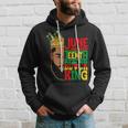 Junenth Black King Melanin Black Dad Fathers Day Men Hoodie Gifts for Him