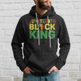 Junenth Black King Melanin Dad Fathers Day Black Pride Hoodie Gifts for Him