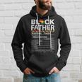 Junenth Black King Nutritional Facts Melanin Fathers Day Hoodie Gifts for Him