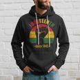 Junenth Since 1865 With Pan African Flag And Fist Hoodie Gifts for Him