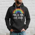 Just Married Engaged Lgbt Gay Wedding Mr And Mr Est 2023 Hoodie Gifts for Him