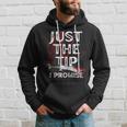 Just The Tip I Promise Scary Horror Fan Halloween Joke Hoodie Gifts for Him