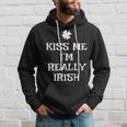 Kiss Me Im Really Irish St Patricks Day Funny Hoodie Gifts for Him