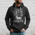 Lets Be Honest I Was Crazy Before The Goats Awesome Gift Awesome Gifts Hoodie Gifts for Him