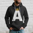 Letter A Alphabet Letter Initial Hoodie Gifts for Him Letter A Alphabet Letter Initial Hoodie Gifts for Him