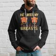 He Likes My Turkey Breasts Couple Matching Thanksgiving Hoodie Gifts for Him