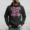 Lions Not Sheep Pink Camo Camouflage Hoodie Gifts for Him