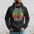 Lions Not Sheep Vintage Retro Hoodie Gifts for Him