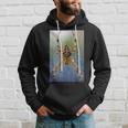 Long-Legged Spider In Webbing Scary Insect Colorful Hoodie Gifts for Him