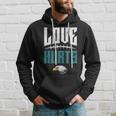 Love Hurts Eagles Distressed Hoodie Gifts for Him