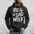 Mens Big Dad Wolf Costume Halloween Daddy Funny Dad Fathers Day Hoodie Gifts for Him