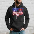 Merica 4Th Of July Patriotic American Flag Apparel Patriotic Funny Gifts Hoodie Gifts for Him