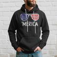 Merica Sunglasses 4Th Of July Boys Girls Kids Men Usa Hoodie Gifts for Him