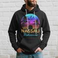 Nassau Bahamas Beach Trip Retro Sunset Summer Vibes Graphic Bahamas Funny Gifts Hoodie Gifts for Him
