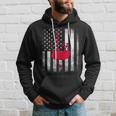 National Us Flag American Bagpipe Vintage Highland Pipes Hoodie Gifts for Him