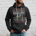 Naughty Af Ugly Christmas Sweater For Couples Hoodie Gifts for Him