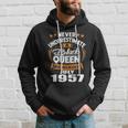 Never Underestimate A Black Queen Born In July 1957 Black Queen Funny Gifts Hoodie Gifts for Him