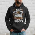 Never Underestimate A Black Queen Born In July 1977 Black Queen Funny Gifts Hoodie Gifts for Him