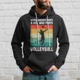 Never Underestimate A Girl Who Plays Volleyball Player Girls Hoodie Gifts for Him