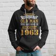 Never Underestimate An Old Man Who Was Born In August 1963 Hoodie Gifts for Him