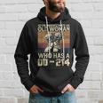 Never Underestimate An Old Woman Who Has A Dd214 Old Woman Funny Gifts Hoodie Gifts for Him