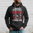 Never Underestimate Firefighter With Fishing Rod Gift Gift For Mens Hoodie Gifts for Him