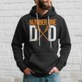 Number One Dad Lax Player Father Lacrosse Stick Lacrosse Dad Hoodie Gifts for Him